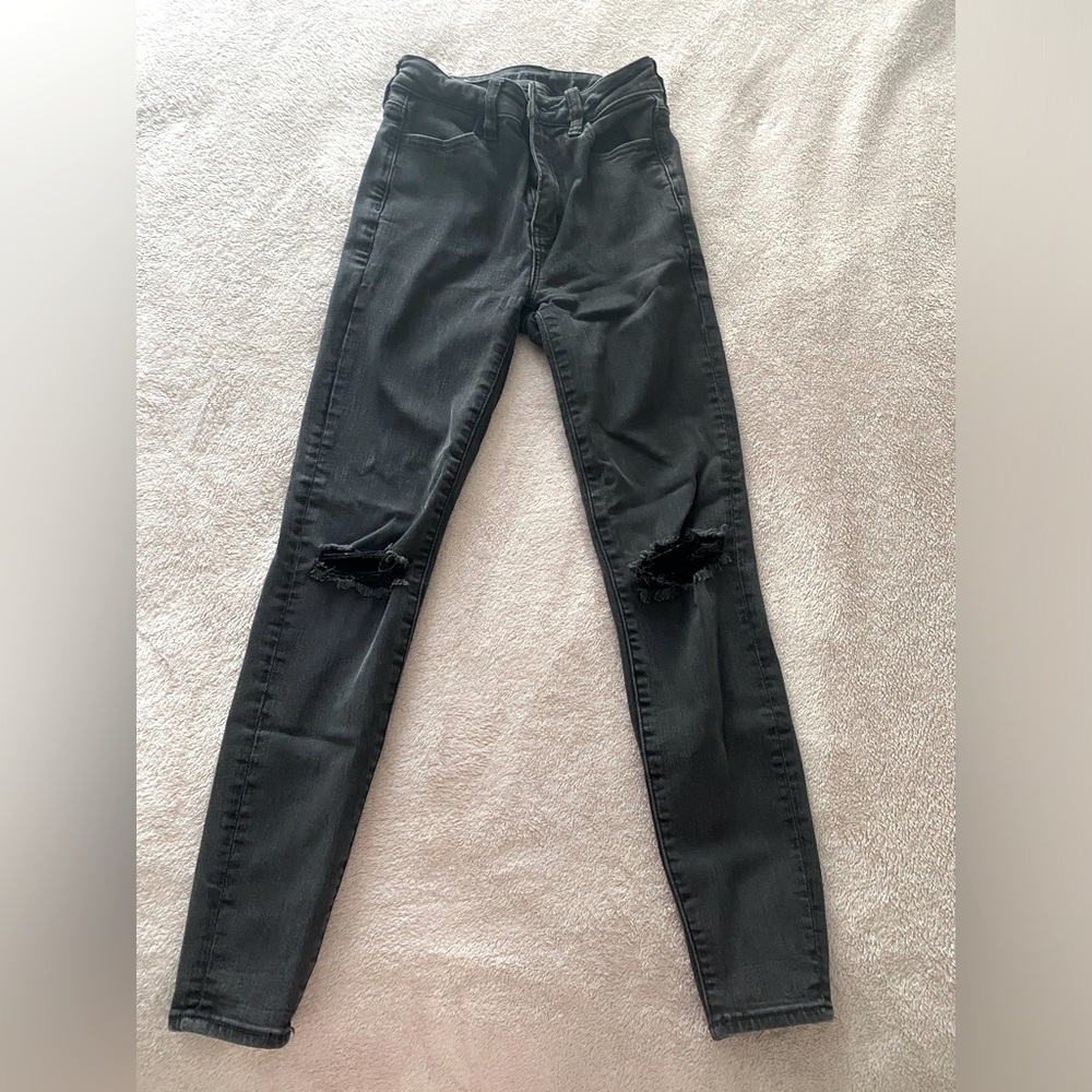 AE NEXT LEVLE STRETCH HIGH RISE JEANS SHORT